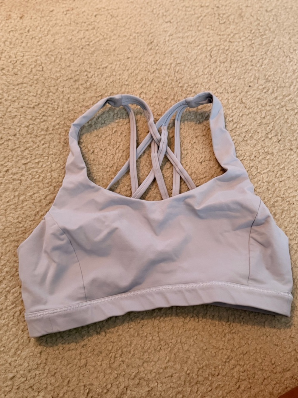 Lululemon white energy bra